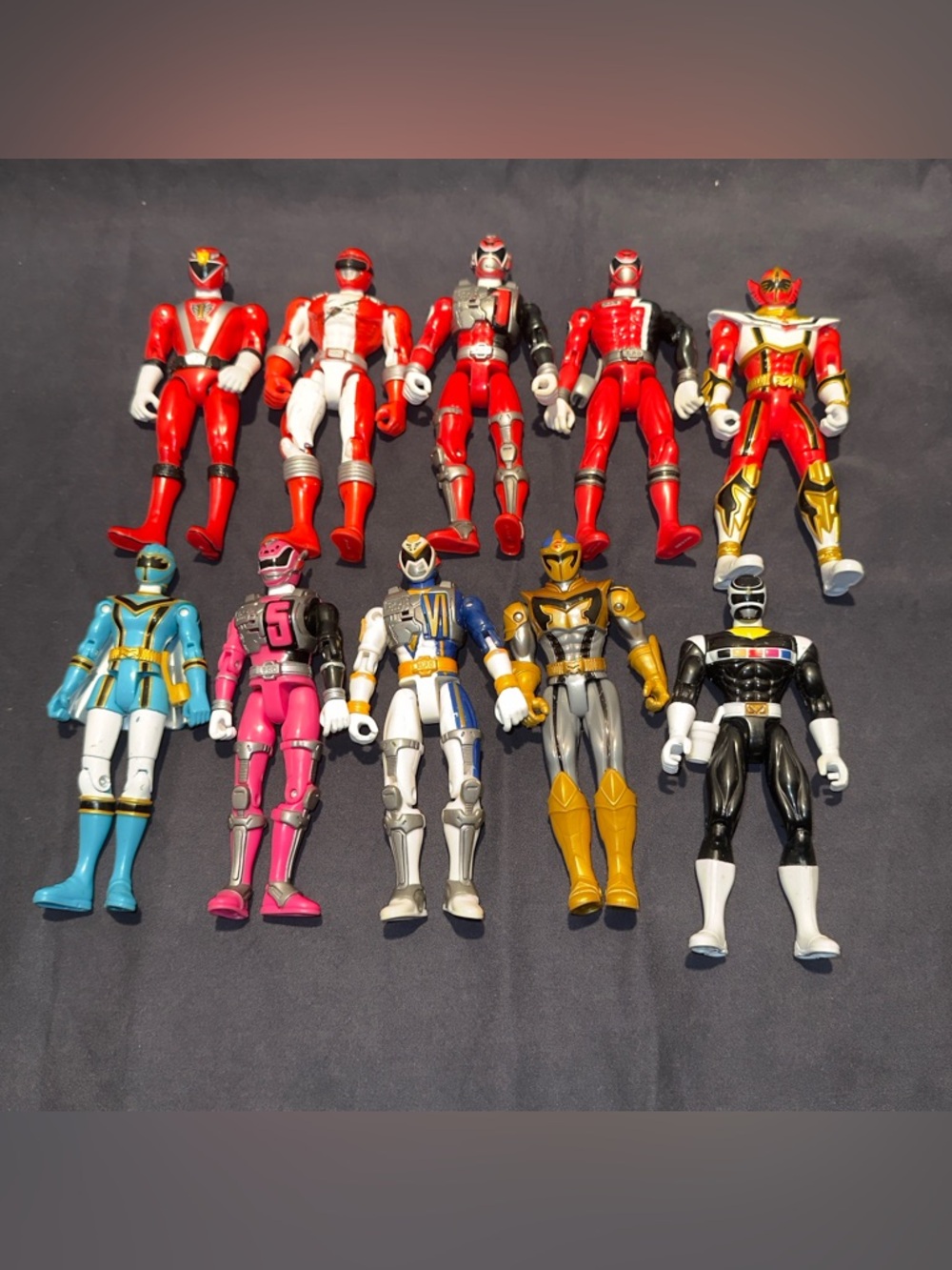 Lot Of 10 Bandai Mighty Morphin Power Ranger Figures 97 To 06 Some Talk /button